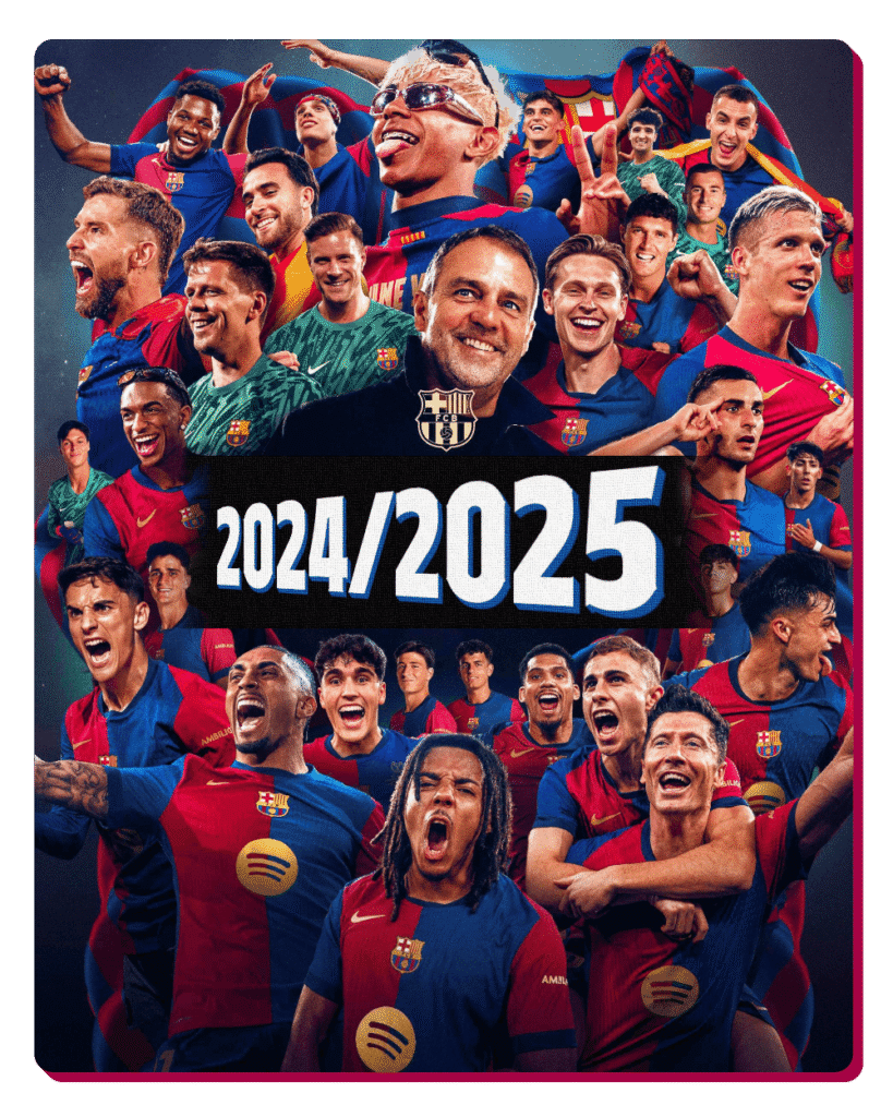 FC BARCELONA CELEBRATING LA LIGA TROPHY SEASON 2024/2025